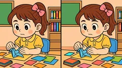 Rätsel: Schaffen Sie es, 3 Unterschiede im Bild mit dem Mädchen in 19 Sekunden zu finden?